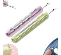 QuyiFa Infila-ago 2 in 1 e scucitore, infila-ago e scucitore 2 in 1, 2025 Nuovi scucitori Elastici per Cucire a Mano, lavori a Maglia, Artigianato e Quilting. (A)