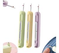 QuyiFa Infila-ago 2 in 1 e scucitore, infila-ago e scucitore 2 in 1, 2025 Nuovi scucitori Elastici per Cucire a Mano, lavori a Maglia, Artigianato e Quilting. (3PCS)