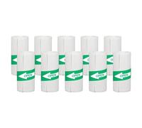 Quystetes 10 mini etichette autoadesive per stampante termica, colore nero su , per tutte le stampanti fino a 57 x 30 mm