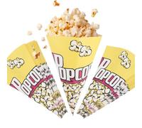 Quystetes 100 sacchetti di carta per popcorn, mandorle, popcorn, S