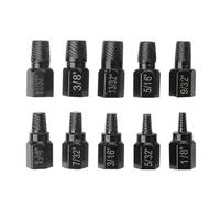 Quystetes 10Pcs Kit Estrattore Vite Danneggiato Vite Remover Set Metallo Easy Out Drill Bit Broken Bolt Stud Remover Multi-Spline