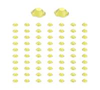 Quystetes 2000 pezzi Nail Art di di Flatback acrilico Perline Strass (Limone giallo)