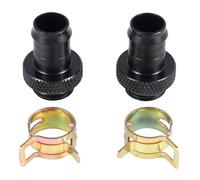 Quystetes 2Pcs Barb Raccordo Computer Raffreddamento Ad Acqua Radiatore di Rame Dissipatori di Morsetto di Raffreddamento Per 3/8 Pollice Id Tubo G1/4 Cromato Del