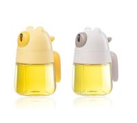 Quystetes 2PCS Food Grade Oil Dispenser Vetro Olio da Cucina Spruzzatore per Cucina Frittura Grigliare