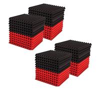 Quystetes 50 fonoisolanti in schiuma per isolamento acustico, per pareti e studio di casa, 2,5 x 30 x 30 cm