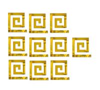 Quystetes 60 Pezzi A Specchio Geometrico Fai -da -Te per Specchio Adesivo Rimovibile per Lo Sfondo della Casa ()