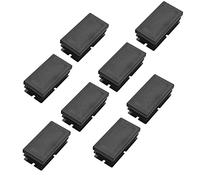 Quystetes 8 PZ Inserti Per Tappi Rettangolari Nel Plastica Nera Inserti 20Mm X 40Mm