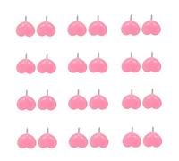 Quystetes A forma di cuore 50pcs Plastica di Qualità Sughero Bordo di Sicurezza Colorato Puntine Puntine Da Disegno Ufficio Scuola Accessori Forniture Rosa