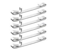 Quystetes Aggiornamento cassetta degli attrezzi cassetto scorrevole morsetto 2 pollici doppio anello cassetta degli attrezzi cassetto scorrevole morsetto parti di ricambio 6pcs