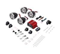 Quystetes Altoparlanti Bluetooth Impermeabili per Moto da 3 Pollici Amplificatore Un 4 Canali Mp3 Musica Audio Audio di Amplificazione Stereo