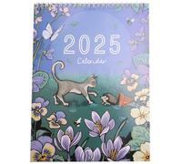Quystetes Calendario da parete 2025 della e della fauna selvatica ArtworkByAngie Calendario 2025 per Home Office Calendario da parete
