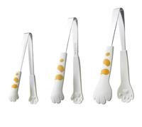 Quystetes Clip per A Forma di di Gatto, Clip per Pasti A Forma di, Clip per Barbecue, Clip per Cuocere il Pane Nei, Gadget da Cucina, Bianca