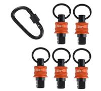 Quystetes con Portabussole 5 Pezzi - Organizer per Bussole da 3/8" con Sgancio Rapido e Clip - Accessori per Chiavi A Percussione e Cassetta degli Attrezzi