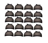 Quystetes Cuffia per Parrucca HD Calza per Parrucca Cuffia per Parrucca Trasparente Cuffia Sottile In Nylon Copricapo Multifunzionale Comoda da Installare, Nera 20 Pezzi