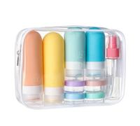 Quystetes Elementi Essenziali per il Viaggio: Confezione da 16 Flaconi da Viaggio In Silicone A Prova di Perdite per Balsamo, Shampoo e Lozioni - Approvati