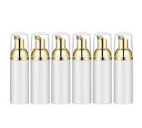 Quystetes Flacone in schiuma da 50 ml con pompa , 6 pezzi, dispenser vuoti da viaggio per sapone, shampoo, e