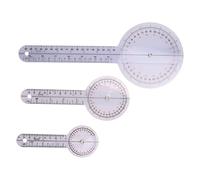 Quystetes Goniometro da 15,2/20/30,5 cm, per terapia occupazionale, goniometro, righello angolare di misurazione a 360 gradi, universale, 3 pezzi