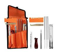 Quystetes Kit universale per affilare della motosega, affilatrice per motosega, rotonde, piatta, guida per limatura, per motosega