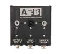 Quystetes Manuale del Selettore di Sorgente Audio 2 in 1 out/1 in 2 out 6.35/6.5 XLR per Microfono Scheda Audio Mixer