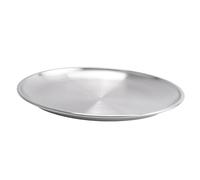 Quystetes Piatto per Sputare In Acciaio Inossidabile Vassoio Basso Piatto Rotondo da Dessert 20 cm