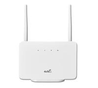 Quystetes Router Wireless 4G 300Mbps 4G LTE CPE Router Modem Antenna Esterna con Slot per Scheda SIM Connessione Internet Spina UE