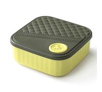 Quystetes Scatola da Cucito Portatile, Kit di Forniture per Cucito DIY, con Fili, Forbici, Righello, Giallo Albicocca