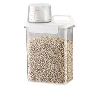 Quystetes Scatola per La Conservazione del Grano Domestico Sigillata, Barattolo Trasparente per La Conservazione del Secchio del da Cucina, Contenitore per La Pasta, 1800 Ml