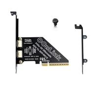 Quystetes Scheda di Espansione PCIe4.0 X8 A 2 Porte SFF8611&8612 Oculink per SSD SFF-8639 U.2 per Scheda Grafica Esterna per Win/Linux