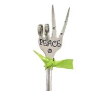 Quystetes Segnalibro da giardino, regalo 'amicizia, marcatori da giardino, etichette per piante, marcatori per piante, cartello in metallo fai da te, n. 2, 5 x 15 cm