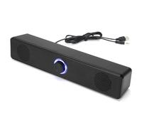 Quystetes Soundbar per PC Altoparlante Bluetooth cablato/wireless USB Powered Soundbar per TV Pc Laptop Gaming Home Theater Audio System A