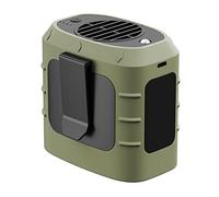 Quystetes Ventilatore Appeso a Vita da 8000 MAh Mini Ventilatore Portatile Foglie Ubs Carica di Emergenza Appeso al Collo Ventilatore Fan Verde Militare