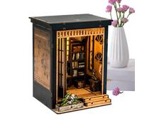 Quzente Kit per casa in miniatura per adulti, decorazione da scrivania in legno in stile giapponese, mini set per casa delle bambole, per adolescenti, amanti del mestiere, collezionisti, vacanze