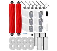 QV 35A Accessori per Roborock Qrevo S Pro/QR 598/QR 798,29 Pezzi Ricambi:2 Spazzole principali, 6 Sacchetti per la polvere, 4 Filtri HEPA, 6 Spazzole laterali, 8 Tamponi