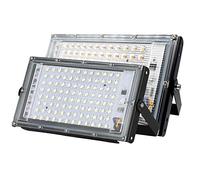 QVAQHBDBVM 1fortunate 1-Pacck, LED Flood Light AC220V-240V Outdoor Street Floodlight IP65 Waterproof 30W/50W/100W Landscape Lighting(Warm White,50W 220V)