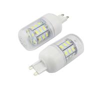 QVAQHBDBVM 1fortunate Pack of 1, Led Spotlight Bulb AC220V E27/E14/E12/B22/GU10/G9 4W Smd5730-27Leds Home Candle Lighting(Warm White,G9)