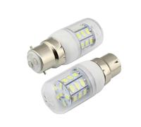 QVAQHBDBVM 1fortunate Pack of 1, Led Spotlight Bulb AC220V E27/E14/E12/B22/GU10/G9 4W Smd5730-27Leds Home Candle Lighting(Warm White,B22)