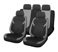 QVBGFF 9 Pezzi Coprisedili Auto,per KIA K2/Rio (Typ UB) 3. Generation 2011 2012 2013 2014 2015 2016, Set Completo Protezione Sedili Traspirante Antiscivolo Lavabile Comfort,C