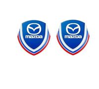 QVBGFF Auto Stemma Adesivo,per Mazda 2 2015-2020,Logo Badge Decalcomania,Auto Emblema Logo Ricambio Decorazioni Accessorio,Blue