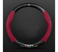 QVBGFF Coprivolante Auto,per Volvo S60 2011-2014 V40 V60 XC60 2013-2017 Antiscivolo Traspirante Durevole Confortevole,Protezione del Volante,Accessori Auto,C