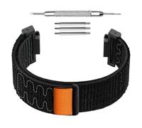 Qvhgnxcm Cinghia di orologio in nylon, elastico e traspirante, regolabile da 5,5 a 8,6 pollici, include strumenti e perni di riserva per la sostituzione
