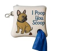Qvhgnxcm Porta di Borse per Cacca di Cane | Distributore di Borse per rifiuti Bulldog Francese | 2025 Nuovo SUGGERIMENTO CINETTO CANCA CAPPE per CASA per Il Guida in Gioco Cani della SCARICA
