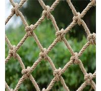 QVIVI Rete di Sicurezza per Bambini Animali Domestici Rete in Corda di Canapa Rete da Arrampicata, Rete Decorativa per Parete Rete Protezione Scale Balcone 3x4m