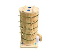 QVK Aveare di Legno cilindrico a Cinque Strati, Kit di avviamento per Principianti, Adatto per l'impollinazione delle api, Hotel dell'ape.