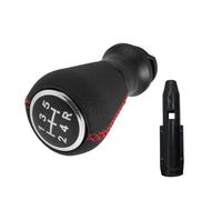 QVQOJCTH Ricambi per auto Per Peugeot 207 307 406 Per Citroen C3 C4 C5 Pomello Del Cambio In Pelle Leva Del Cambio Cuffia Collare Custodia(Red B)