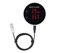 QWAMBVZE Sensore di Temperatura e Umidità WiFi Tuya Sonda Esterna Display LCD Digitale Termometro Interno Igrometro Spina UE