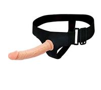 QWASZX 6,88 Pollici / 17,5 cm Indossabile Dildo Sex Toys per Donne Uomini E Coppie Giocattoli Sessuali per SM Sex Toys Lesbiche con Cinturino in Nylon Regolabile E Dildo Ondulato in Silicone