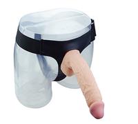 QWASZX 9,05 Pollici / 23 cm Indossabile Dildo Sex Toys per Donne Uomini E Coppie Giocattoli Sessuali per SM Sex Toys Lesbiche con Cinturino in Nylon Regolabile E Dildo Ondulato in Silicone
