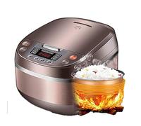 QWAXTRIW Cooker di Riso con Riscaldamento a induzione (IH) e Ciotola in Ceramica, Programma di Cottura a 7 stadi, 10 funzioni multicooker, Display a LED (3L) 220-240V