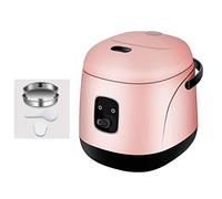 QWAXTRIW Cooker di Riso Elettrico da 1.2 Litri con Cestino a Vapore e risciacquo, pentola di Riso Mini Portatile, Antiaderente, 15 Minuti di Cottura Veloce, Riscaldamento, tienilo Caldo, per 2-4