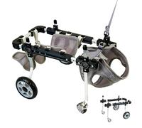 QWAXTRIW Doggetto a 4 ruote Full Support Regolabile, supporto per cagnolini di grandi dimensioni, supporto per il supporto dell'anca per cani (grande)